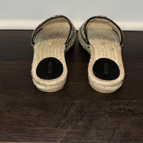 Gucci Women's GG Matelassé Canvas Espadrille Sandal - Size: 7.5 | IT 37.5 - Picture 5 of 16